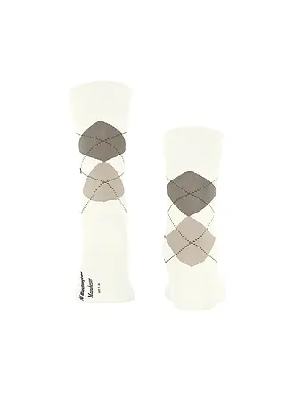 BURLINGTON | Chaussettes homme 40-46 MANCHESTER anthracite chiné | creme